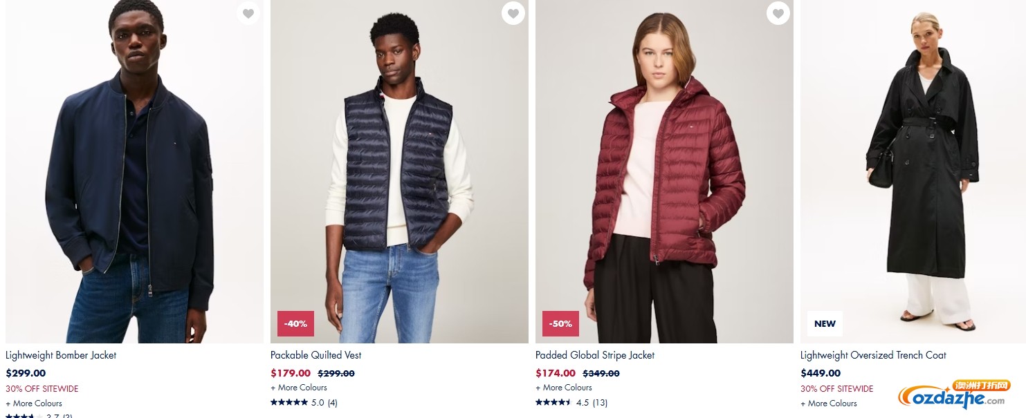 Tommy Hilfiger AfterPay Day 促销：全场30%折扣！